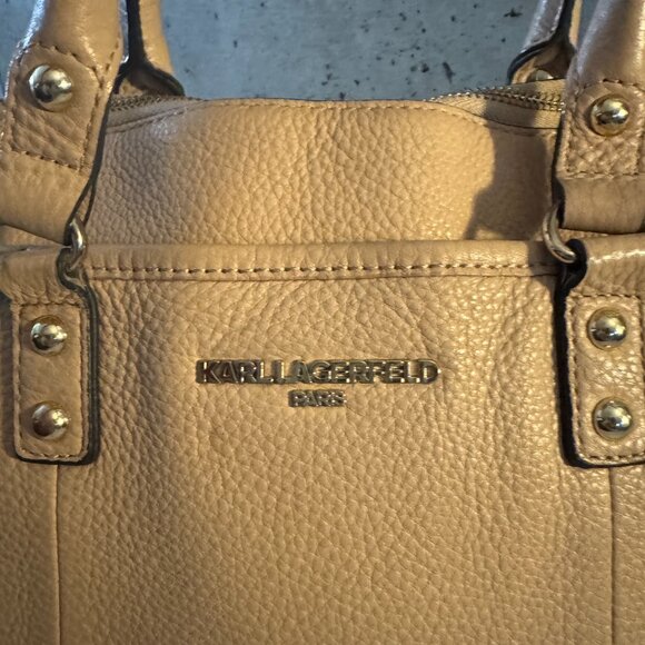 Karl Lagerfeld Blush Pink Leather Bag - Picture 2 of 12